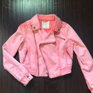 Coral jean jacket !